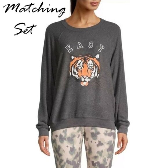 NWT Wildfox “Easy Tiger” sweatshirt joggers bundle - Picture 1 of 7